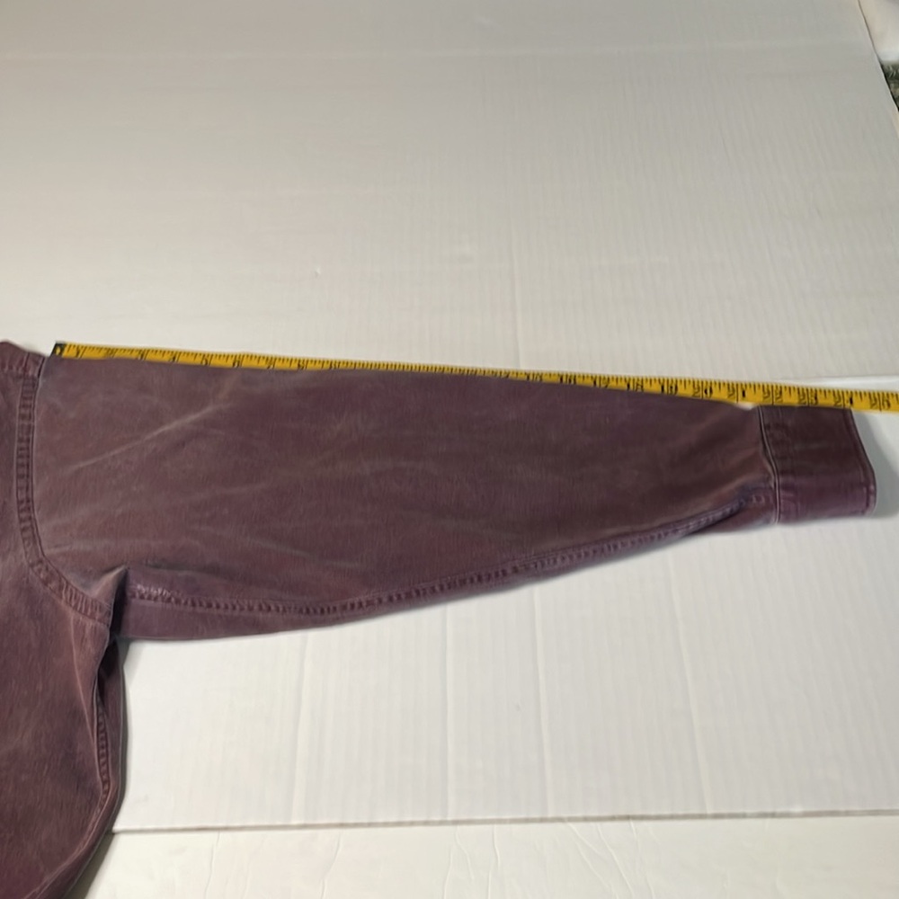 GH BASS & Co purple Compass Denim long sleeve button down men’s size L (16.5) - Picture 11 of 14